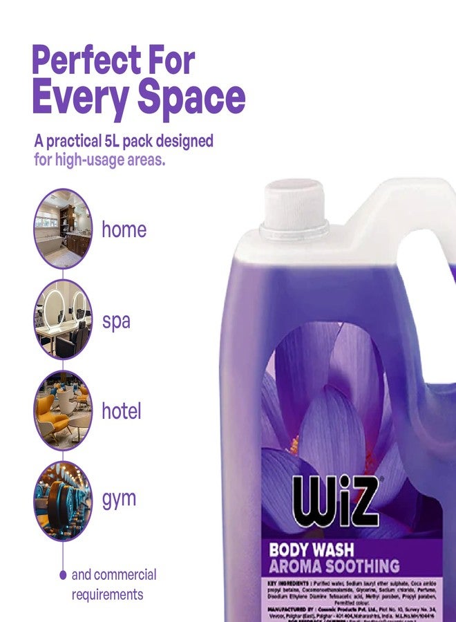 Wiz Aroma Soothing Body Wash 5L Refill Can | Refreshing & Moisturizing Shower Gel | Gentle Daily Body Cleanser for All Skin Types | Long-Lasting Fresh Fragrance | Soothing Aroma Bath Wash - Image 3