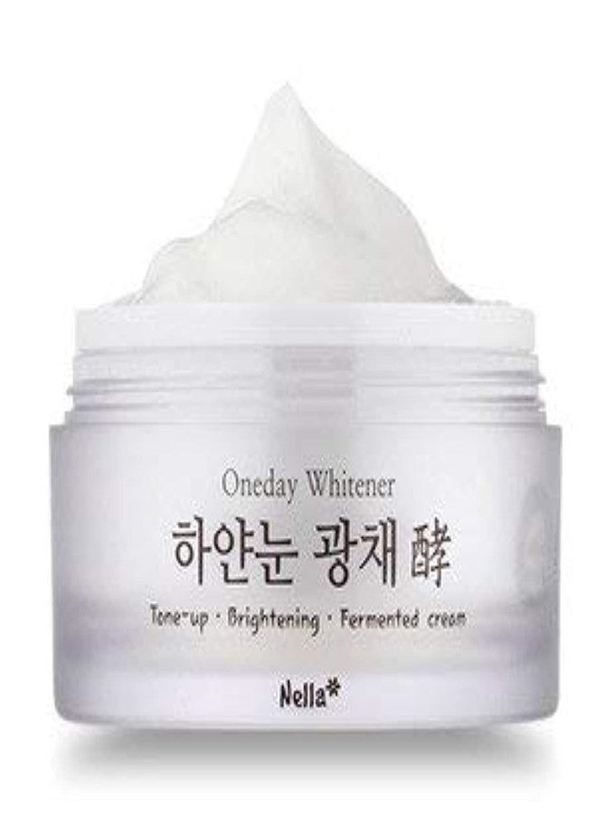 Nella Whitening and Brightening Tone-Up Cream, Fermented Natural Ingredients, Korean Beauty, 50 ml - Image 1