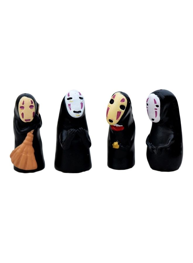 NIBEMINENT 4-Piece Hayao Miyazaki No Face Man Model Toy - Image 1