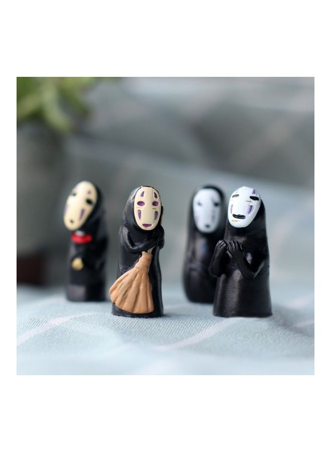 NIBEMINENT 4-Piece Hayao Miyazaki No Face Man Model Toy - Image 2