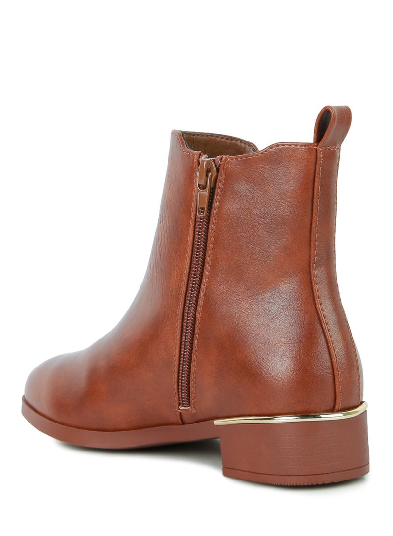 London Rag Brown Winter Basic Ankle Boot - Image 3