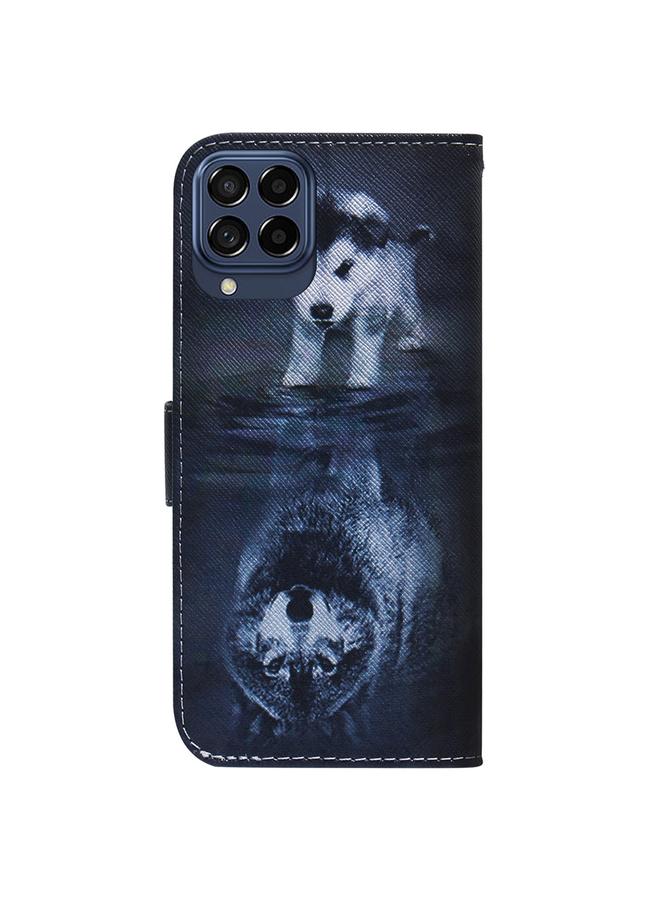 S-TOP Case For Samsung Galaxy M33 5G Coloured Drawing Leather Phone Case - Image 3