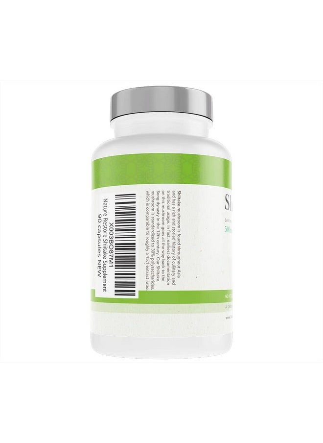 Nature Restore Shiitake Mushroom Supplement 90 Capsules 30% Polysaccharides  - Image 3