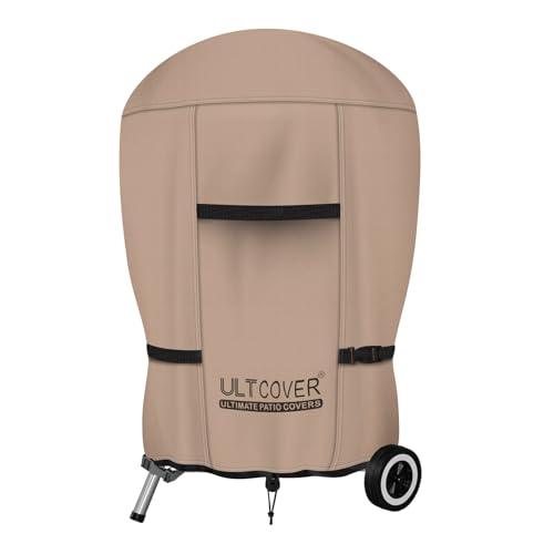 ULTCOVER Outdoor Waterproof Charcoal Kettle Grill Cover for Most 18 inch Round Smoker Size Up to 23 Dia x 32 H - Image 1
