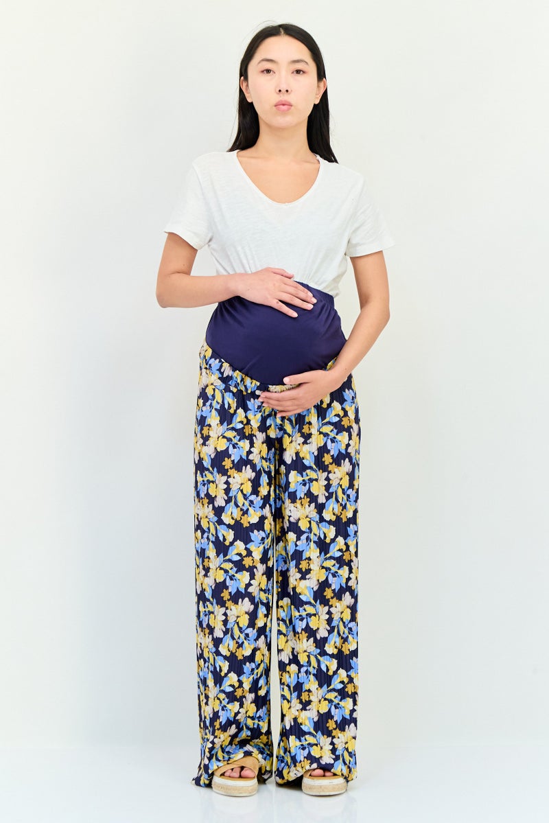 Anna Field Women Regular Fit Floral Print Palazzo Pants, Multicolor - Image 4