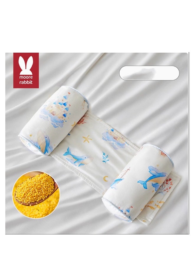 Moore Rabbit (7A Antibacterial And Mite Proof) Newborn Pure Cotton Soft And Comfortable Shaping Pillow 