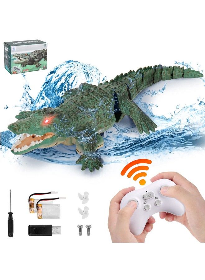 GearRoot Remote Control Crocodile Toys High Simulation Rc Crocodile Pool Toys For Kids Age 812 Great Gift Rc Boat Alligator Toys For 6+ Year Old Boys And Girls - Image 2