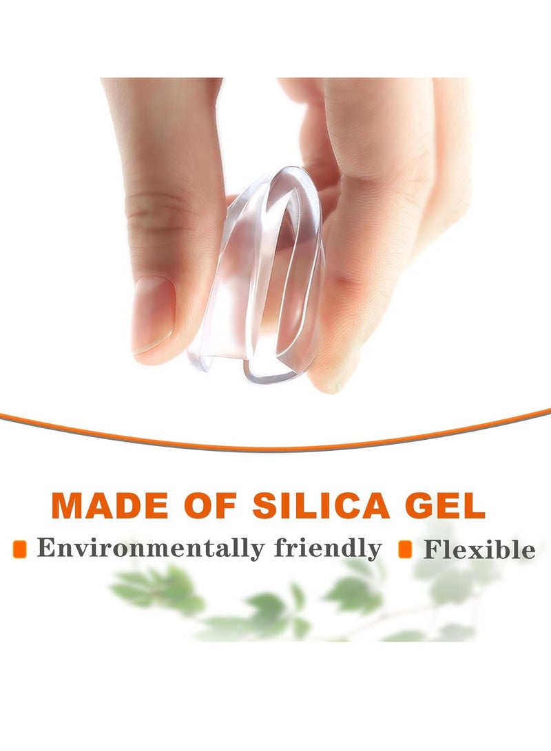 12 زاوية حماية زاوية شفافة آمنة عالية مضادة لاصقة أفضل حماية للرضع لمنع الأطفال من إصابات الرأس طاولة وأثاث وحماية زاوية حادة (شكل L) - Image 3