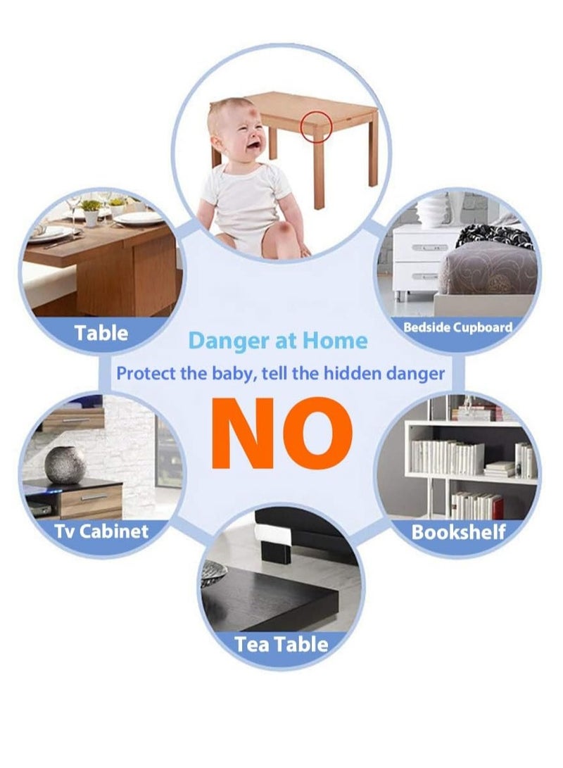 12 زاوية حماية زاوية شفافة آمنة عالية مضادة لاصقة أفضل حماية للرضع لمنع الأطفال من إصابات الرأس طاولة وأثاث وحماية زاوية حادة (شكل L) - Image 5