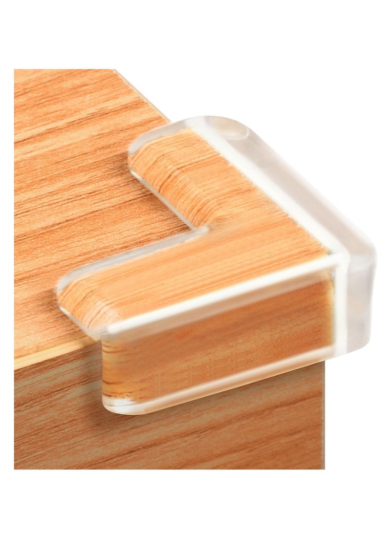 12 زاوية حماية زاوية شفافة آمنة عالية مضادة لاصقة أفضل حماية للرضع لمنع الأطفال من إصابات الرأس طاولة وأثاث وحماية زاوية حادة (شكل L) - Image 2