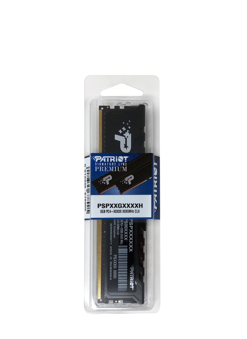 PATRIOT - Memory Signature Premium DDR4 8GB (1x8GB) 3200MHz(PC4-25600) UDIMM W/HEATSHIELD - Image 1