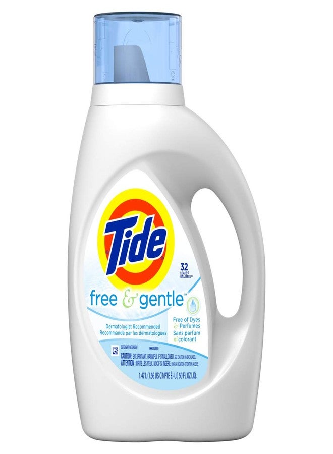 Tide Free & Gentle Liquid Laundry Detergent, Unscented, 1.47 L (32 Loads) - Image 1