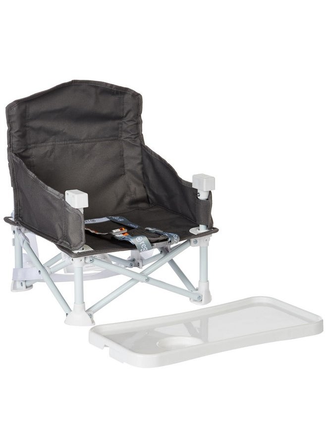 Regalo - Regalo My Chair 2-in-1 Portable Travel Booster Seat & Activity Chair, Bonus Kit Includes, Oversized Removable Tray with Cup Holder, Gray - Image 1