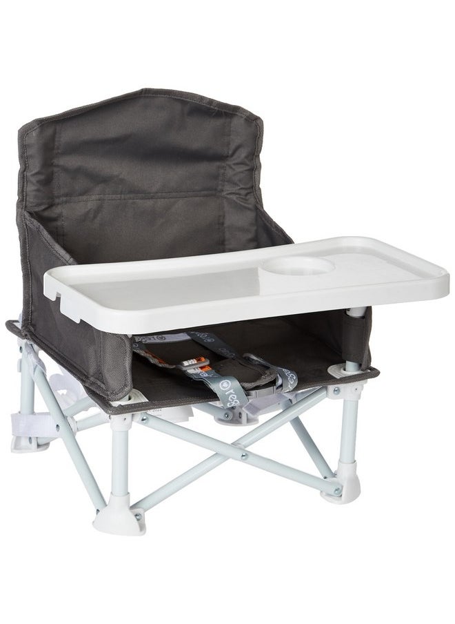 Regalo - Regalo My Chair 2-in-1 Portable Travel Booster Seat & Activity Chair, Bonus Kit Includes, Oversized Removable Tray with Cup Holder, Gray - Image 1