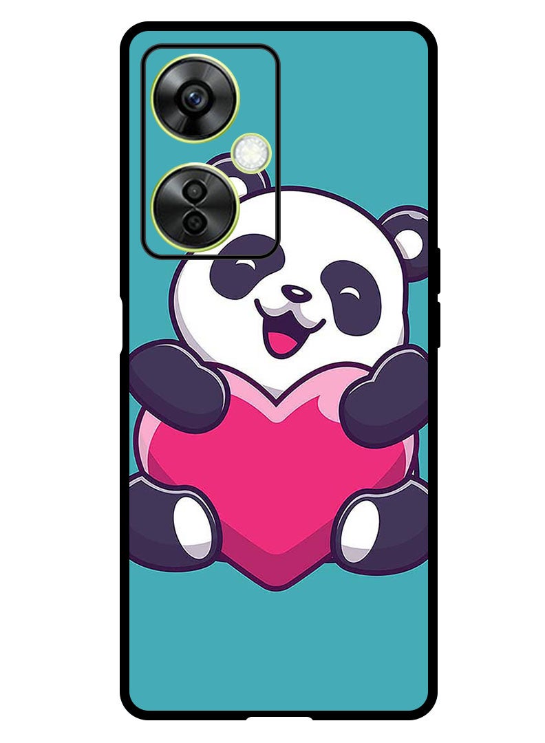 Theodor Protective Case Anti Scratch Shock Proof Bumper Cover For OnePlus Nord CE 3 Lite Heart Panda - Image 1