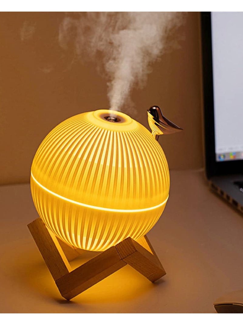 DIGI CORE USB Ultrasonic Air Humidifier Ultrasonic Cool Mist Maker Home Office Atomizer Air Freshener Aroma Diffuser Llavabo Bird 330ml - Image 3