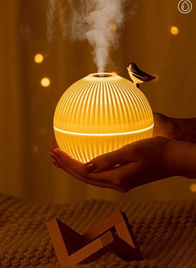 DIGI CORE USB Ultrasonic Air Humidifier Ultrasonic Cool Mist Maker Home Office Atomizer Air Freshener Aroma Diffuser Llavabo Bird 330ml - Image 4