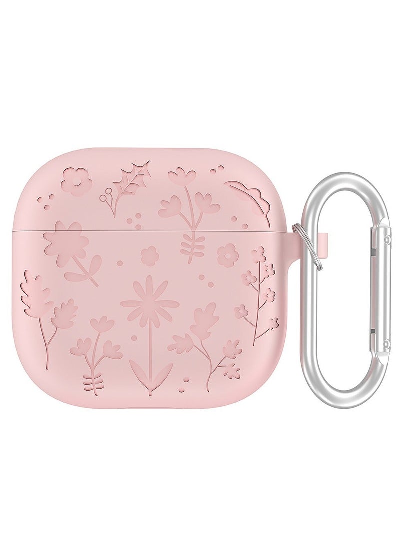huanmate Apple AirPods 4 Silicone Case Cover - Pink - Made with Soft Silicone, Lightweight & Durable - Stylish Design, Accurate Cut-outs, Easy Installation & Removal - Image 3