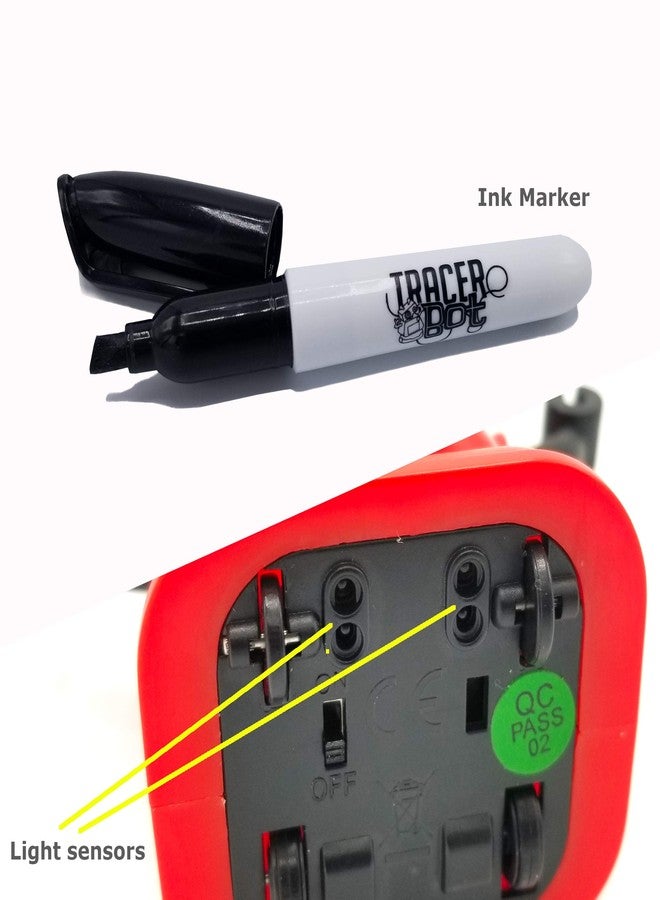 MukikiM TracerBot - Mini Inductive Robot That Follows The Black Line You Draw. Fun, Educational, and Interactive STEM Toy with Limitless Ways to Play! Promotes Logic and Creativity Training. - Image 3