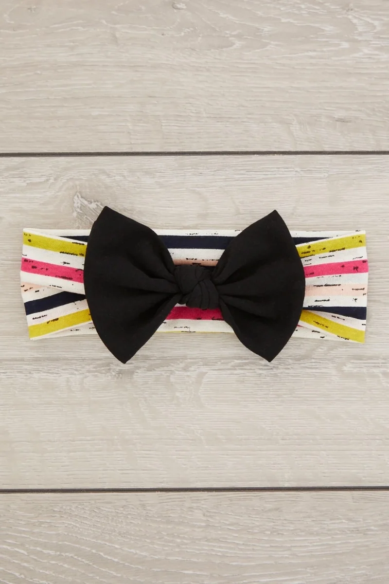 Babygiz Neon Multicolor Handmade Soft Bow Tie Natural Cotton Combed Baby Kids Girls Bandana RAINBOW SERIES