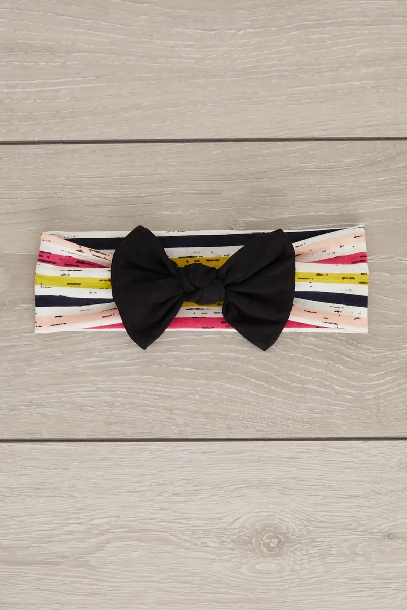Babygiz Neon Multicolor Handmade Soft Bow Tie Natural Cotton Combed Baby Kids Girls Bandana RAINBOW SERIES