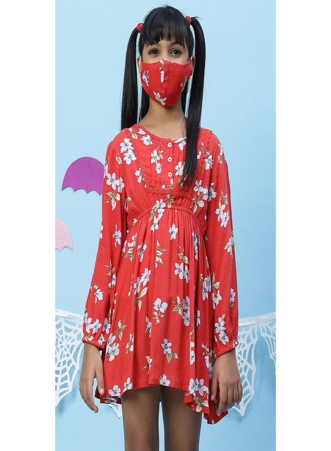 BIBA GIRL PRINTED KID(KW4358_RED_9) - Image 5