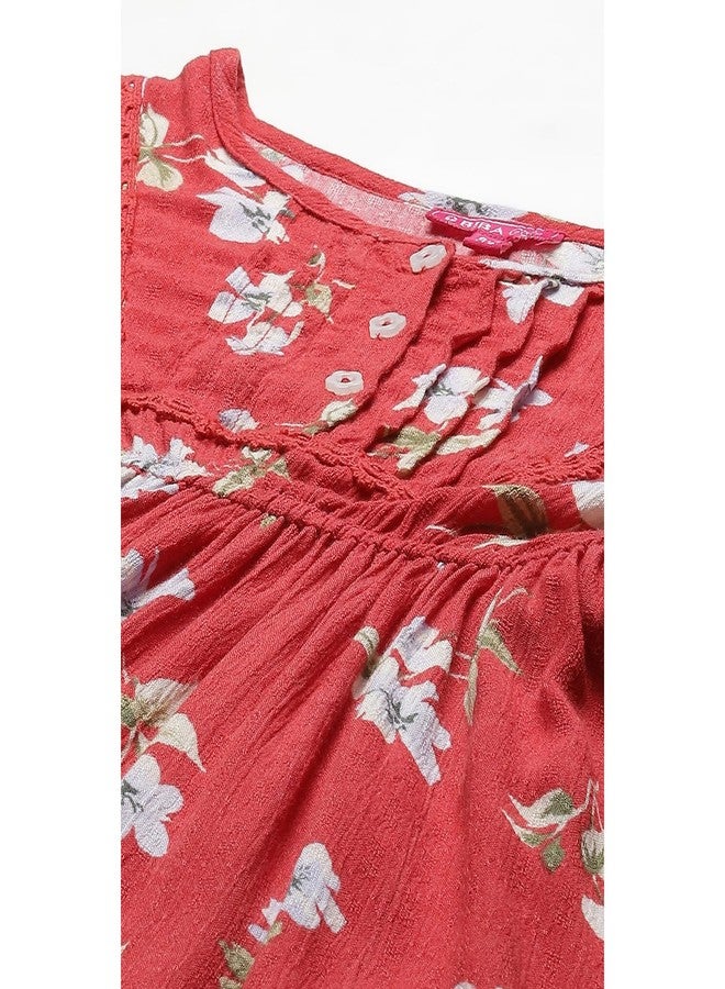 BIBA GIRL PRINTED KID(KW4358_RED_9) - Image 4