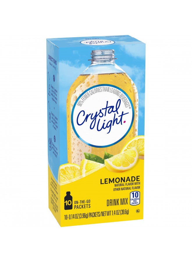 Crystal Light Crystal Light Lemonade, 10 On-the-Go Packets (Pack of 4) - Image 3