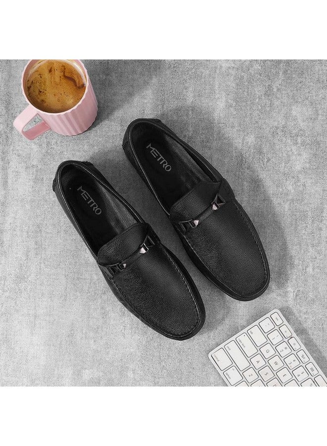 مترو حذاء مترو رجالي من الجلد الأسود (مقاس (7 المملكة المتحدة (41 الاتحاد الأوروبي)) - Image 2