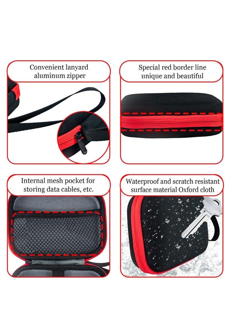 Durable Hard Case for Miyoo Mini Plus Game Console with Storage Bag Interior in White - Image 3
