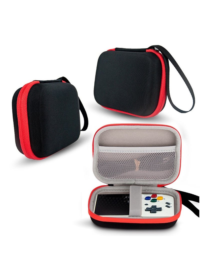 Durable Hard Case for Miyoo Mini Plus Game Console with Storage Bag Interior in White - Image 1