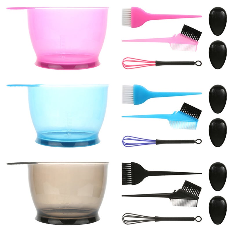 Hair Dye Kit: Blue 1 Set - Easy To Clean Reusable Heat-Resistant Anti-Static Hair Color Dye Brush for Salon Spa DIY At-Home Hair Coloring All Hair Types - Image 2