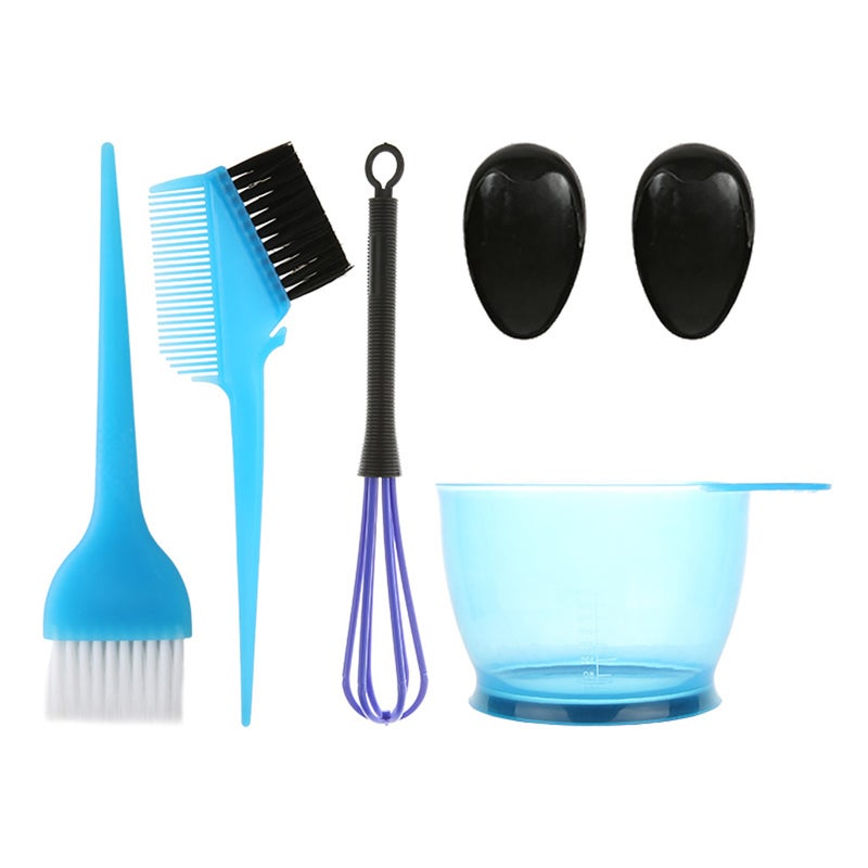 Hair Dye Kit: Blue 1 Set - Easy To Clean Reusable Heat-Resistant Anti-Static Hair Color Dye Brush for Salon Spa DIY At-Home Hair Coloring All Hair Types - Image 1