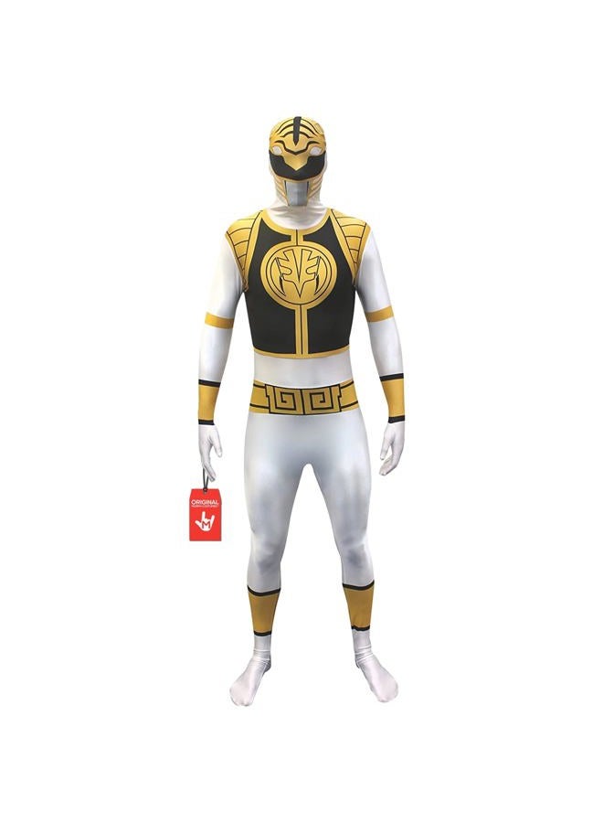 Morphsuits Men's Power Rangers Adult Sized Costume, White, L UK - Image 1