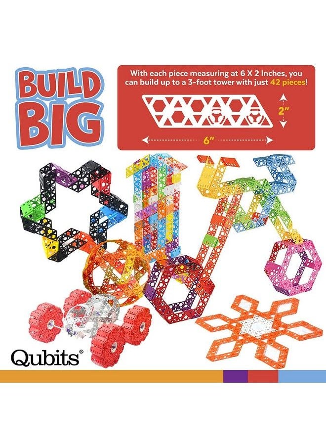 Qubits - Stem Construction Set 50 Pieces: An Open Play Engineering And Building Toy - Image 1