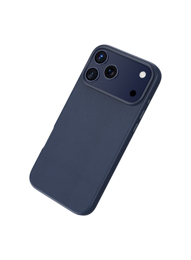 GREEN LION iPhone17 Pro Case Leather MagSafe / Camera Protection / Compatible Grip / Drop Protection / Anti Scratch back cover- Blue - Image 2