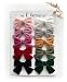 Cherssy Velvet Hair Bow Clips for Little Girls 10pcs Boutique Fully Lined Hair Barrettes Accessories for Baby Infants Toddlers School Girls - Image 2