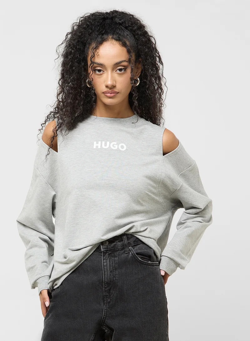 HUGO Logo Crew Neck Sweatshirt