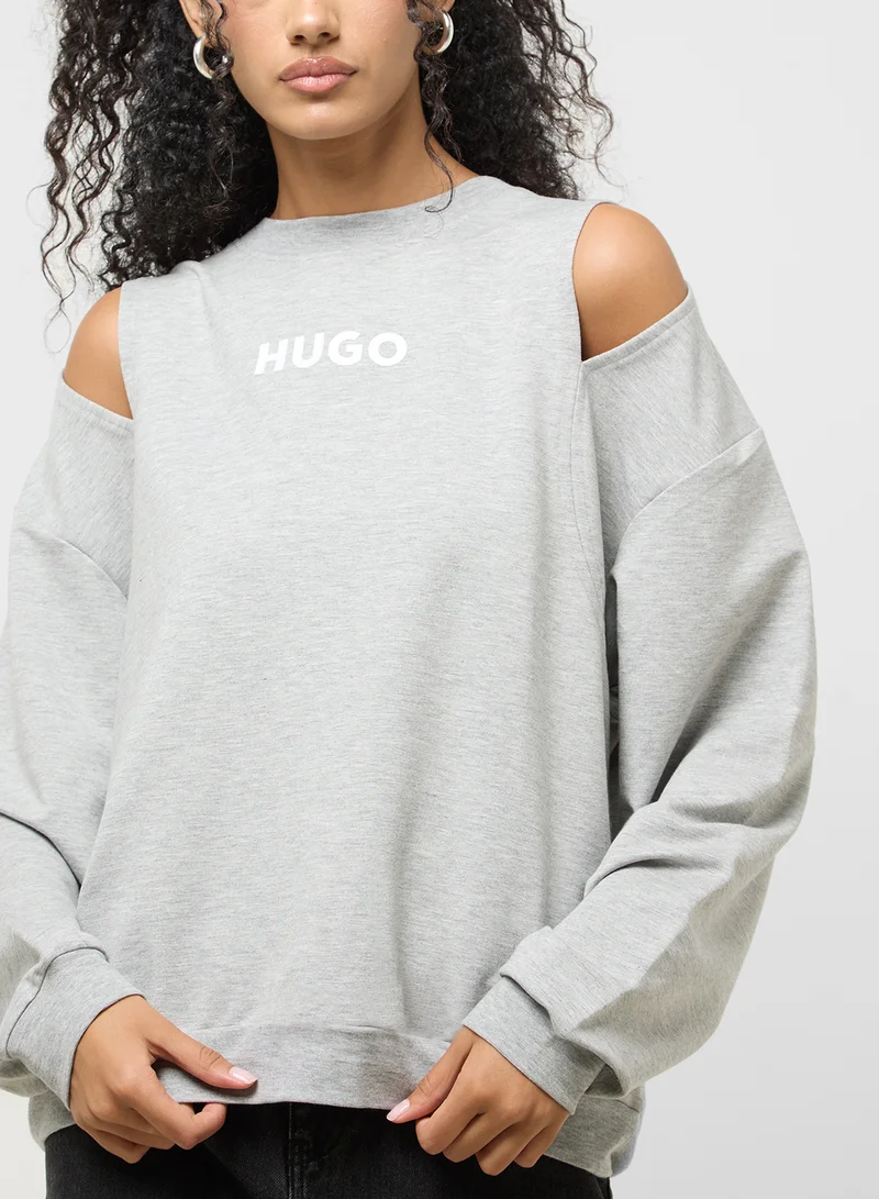 HUGO Logo Crew Neck Sweatshirt