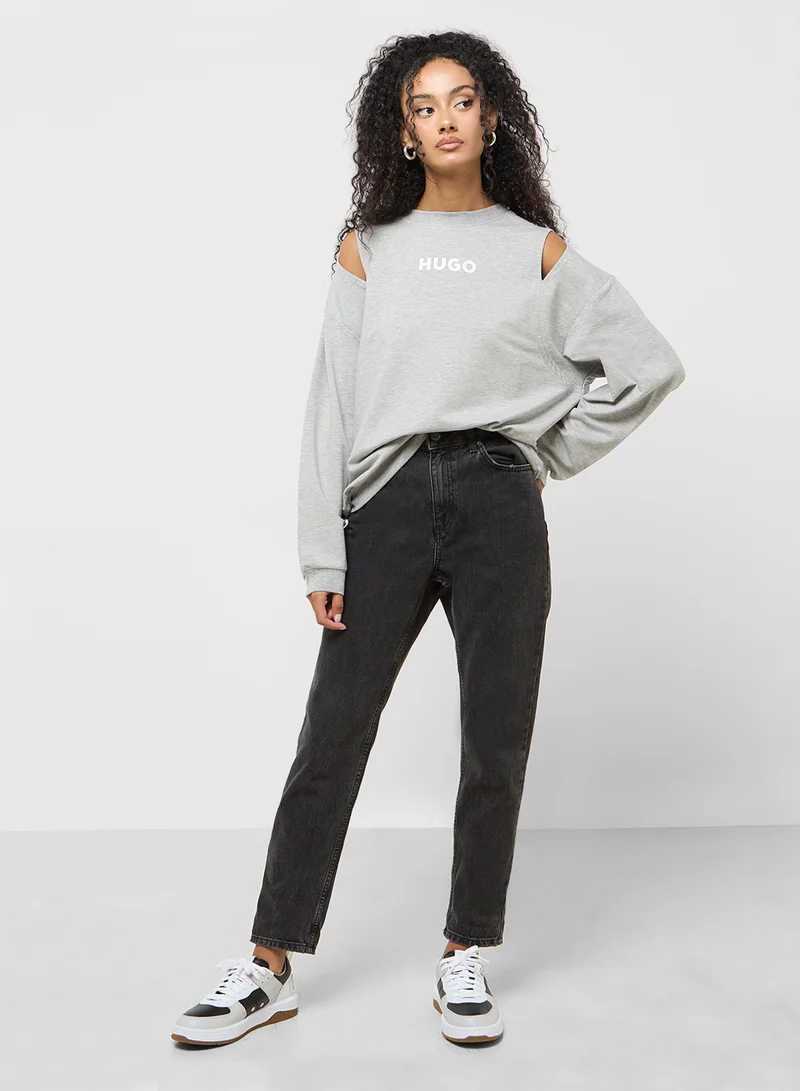 HUGO Logo Crew Neck Sweatshirt