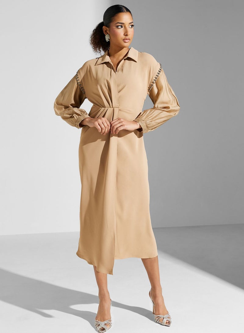 Montania Collared Midi Dress  - Image 4