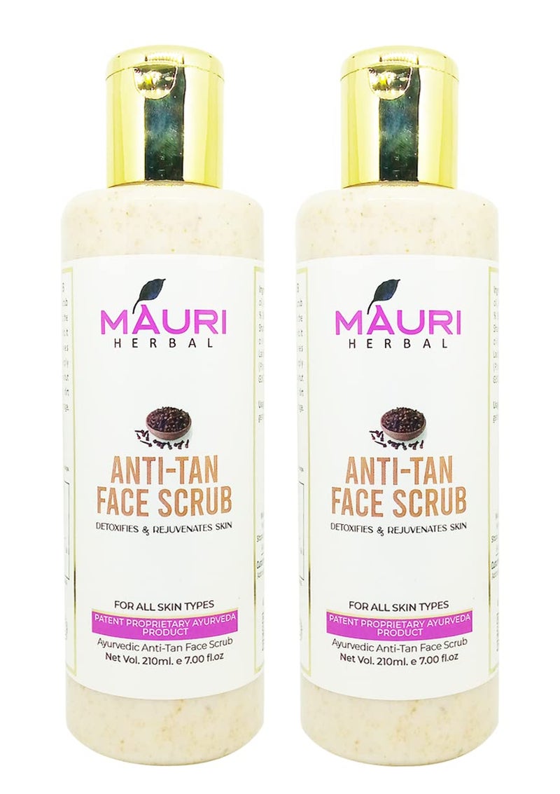 Khadi Mauri Anti Tan Face Scrub - Pack of 2 Scrub (420 ml) - Image 4