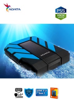 أداتا محرك الأقراص الصلبة الخارجي ADATA HD710P Pro المتين | معدل نقل سريع للبيانات | هارد 2 تيرابايت | أزرق  - Image 5