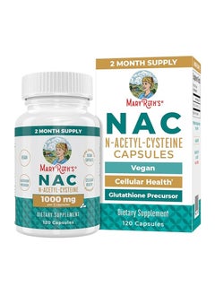 N-Acetyl Cysteine NAC 1000mg Per Serving 120 Capsules