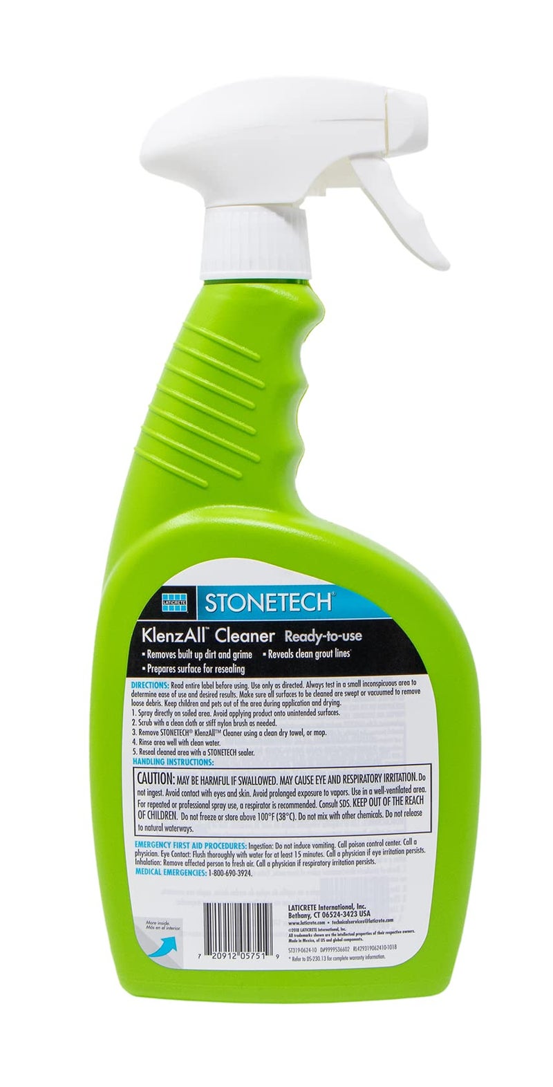 STONETECH KlenzAll Cleaner, Heavy Duty Cleaner for Stone & Tile, 24OZ (709ML) Spray Bottle - Image 2