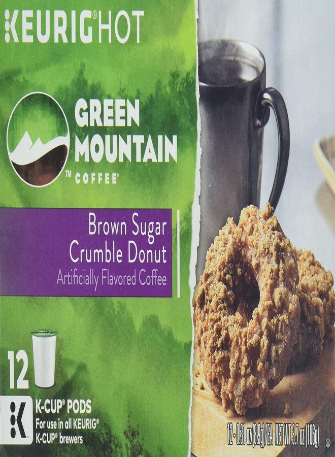 Green Mountain Coffee Roasters كبسولات قهوة جرين ماونتن كيوريج كي-كابس، بنكهة دونات فتات السكر البني، 3.7 أونصة، 12 كبسولة - Image 3