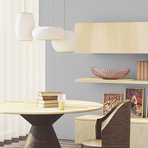 Homease Solid Light Gray Wallpaper 24 x 196 inch Thick Matte Light Gray Contact Paper Decorative Peel and Stick Wallpaper for Shelf Liner Cabinet Table Door Waterproof Vinyl Self Adhesive PVC Film - Image 5