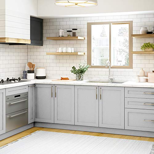 Homease Solid Light Gray Wallpaper 24 x 196 inch Thick Matte Light Gray Contact Paper Decorative Peel and Stick Wallpaper for Shelf Liner Cabinet Table Door Waterproof Vinyl Self Adhesive PVC Film - Image 4