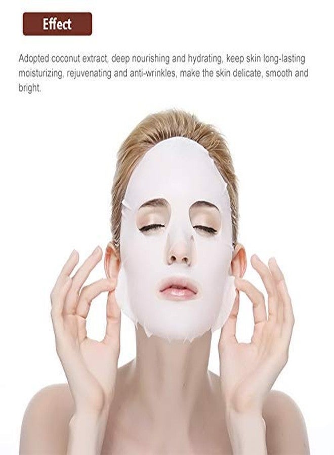 MOND'SUB Instant COCONUT FACIAL MASK Moisturizing, Tightening, rehydrating, brightening & smoothening FOR MEN AND WOMEN (Pack of 10) - Image 5
