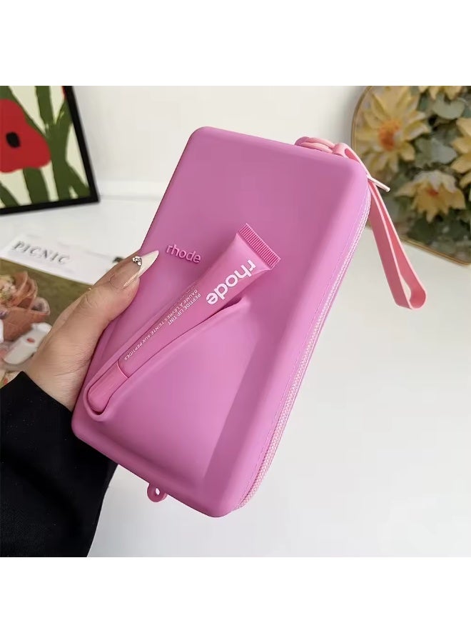 Rhode Pouch Bag with Adjustable Strap and Lip Gloss   – Stylish, Compact, and Perfect for On-the-Go Beauty and Everyday Essential purple - Image 2
